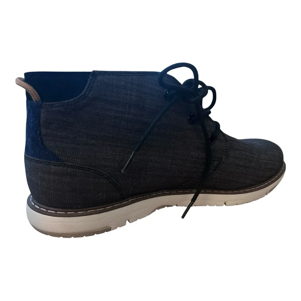 TOMS Navi Chukka Boot Crosshatch Denim Size 12